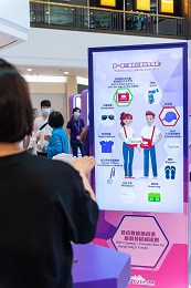 Photo shows the Census and Statistics Department held a roving exhibition from May to June in various shopping arcades around Hong Kong, to raise public awareness of the 2021 Population Census and encourage the use of the online questionnaire.